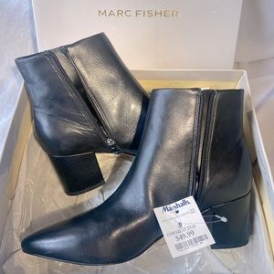Marc Fisher women black leather boots